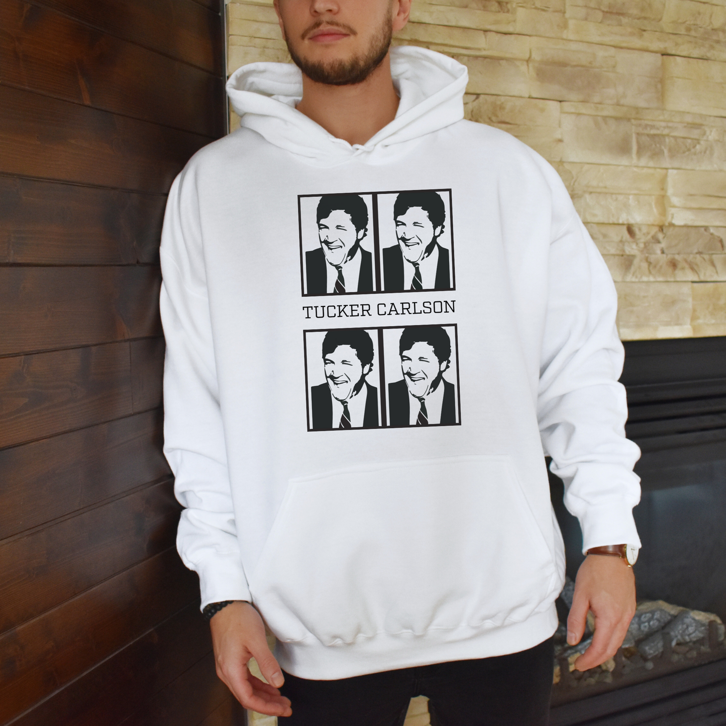 Tucker Carlson Warhol Style - Unisex Hoodie