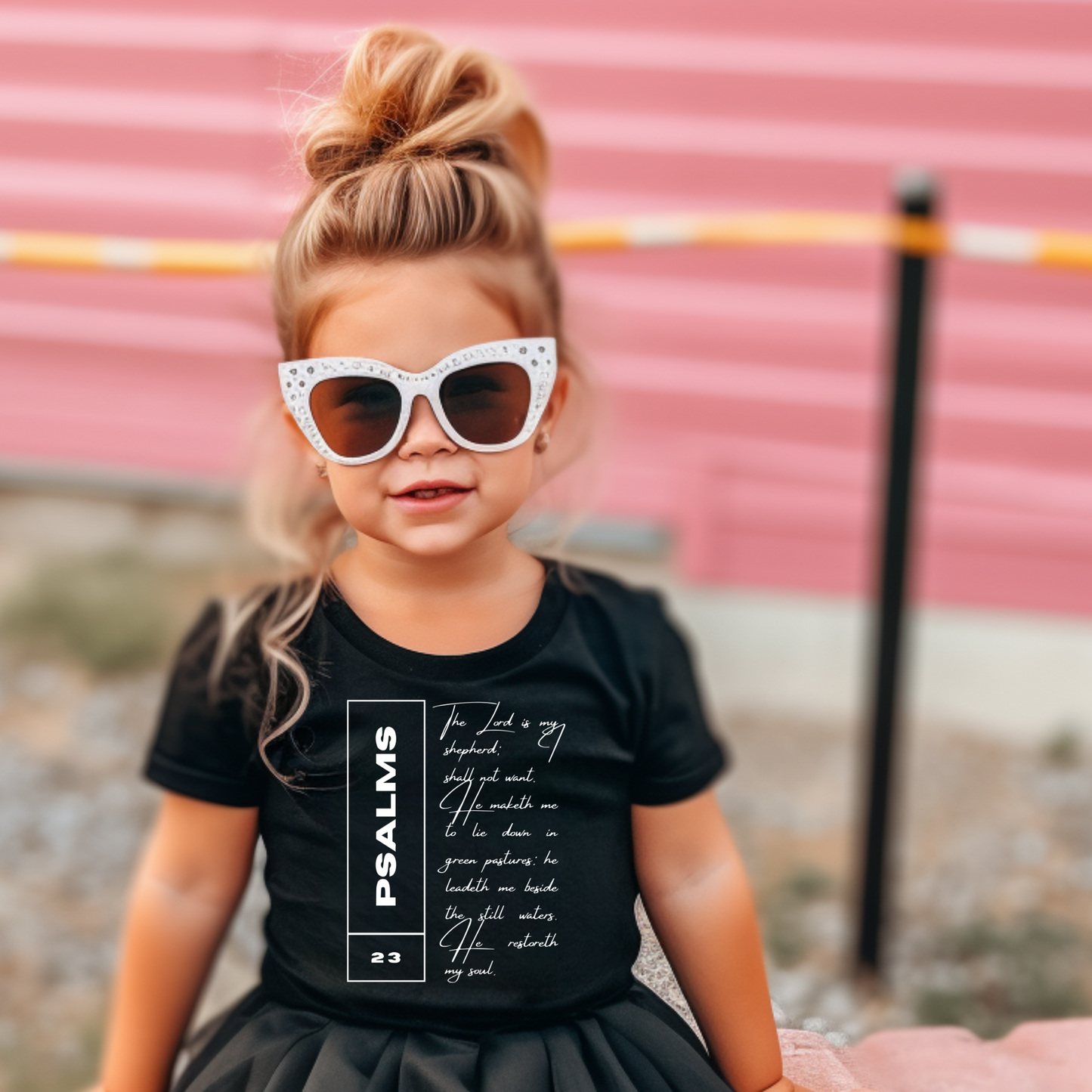 Psalms 23 - Toddler Jersey Tee