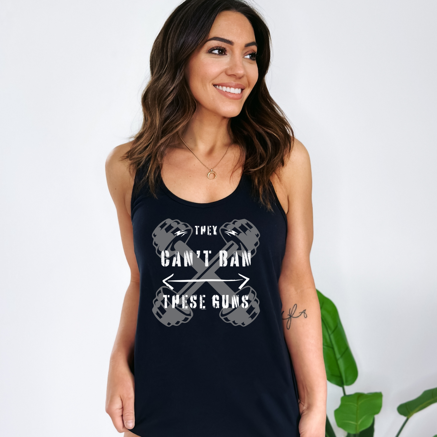 Can't Ban These Guns - Women's Racerback Tank