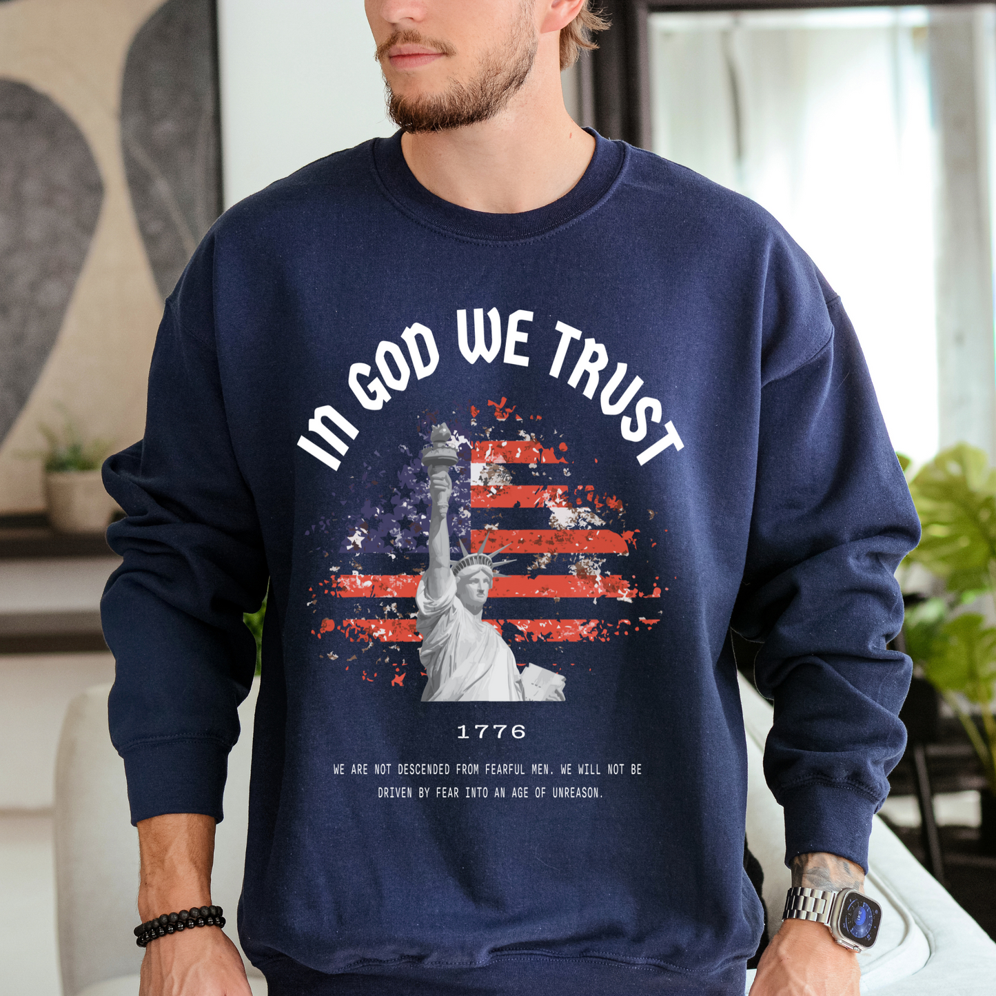 In God We Trust Liberty - Unisex Crewneck Sweatshirt