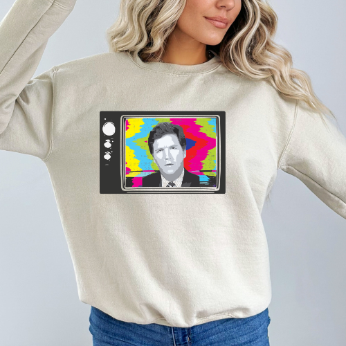Tucker Retro TV - Unisex Crewneck Sweatshirt