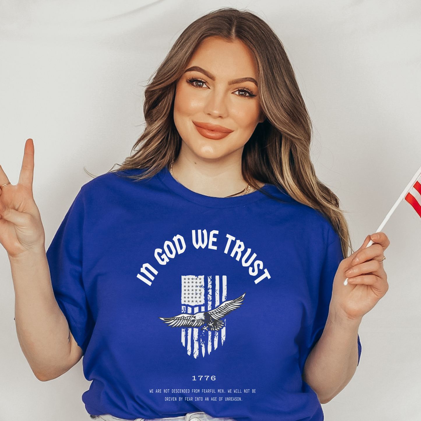 In God We Trust Patriot Eagle - Unisex Jersey Tee