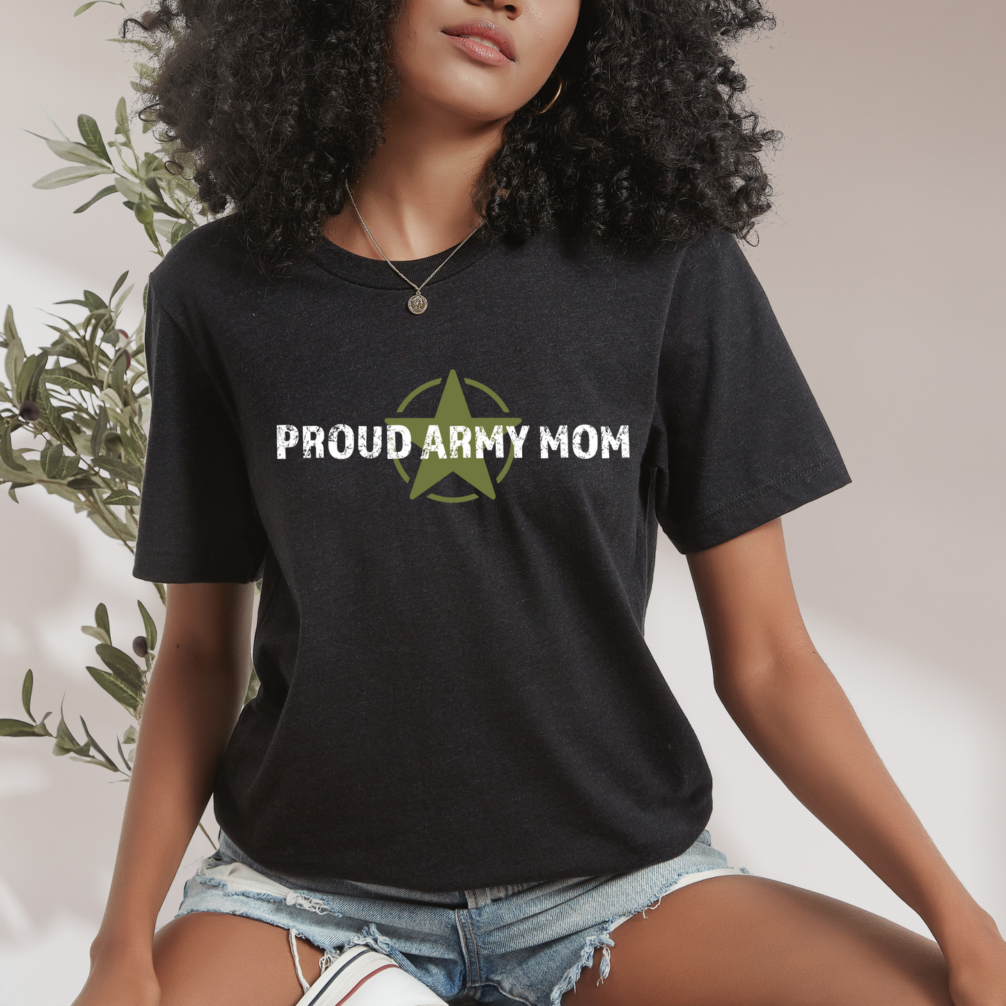 Proud Army Mom - Unisex Jersey Tee