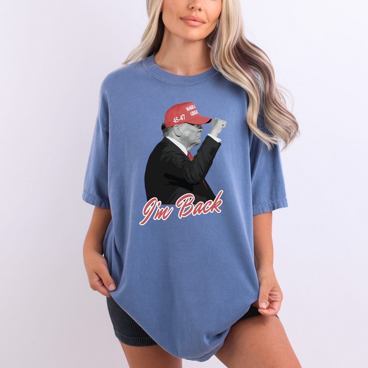 Trump "I'm Back" - Unisex Garment-Dyed Heavyweight T-shirt