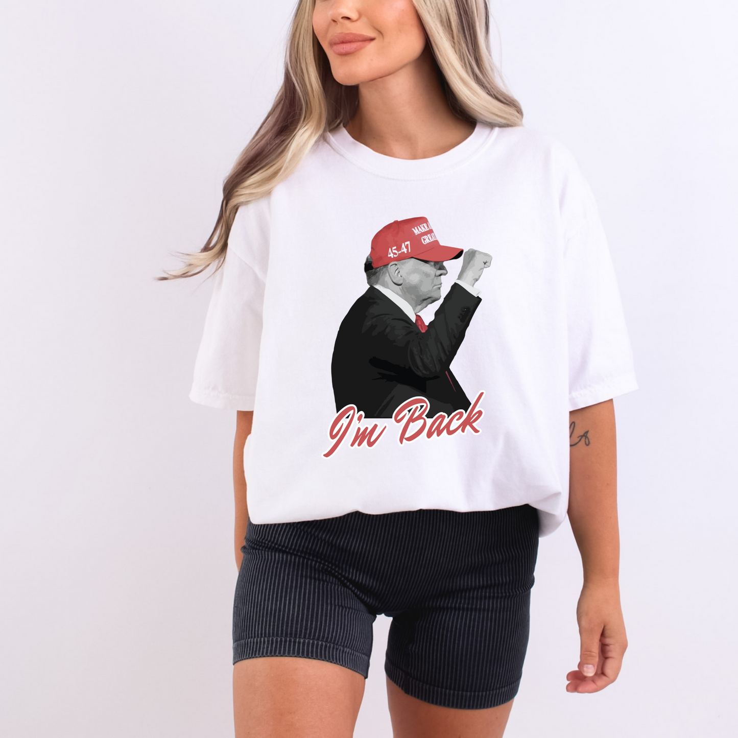 Trump "I'm Back" - Unisex Garment-Dyed Heavyweight T-shirt