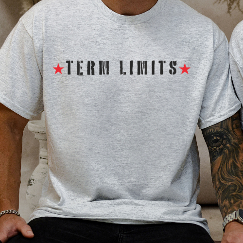 Term Limits Red Stars - Classic Heavyweight T-Shirt