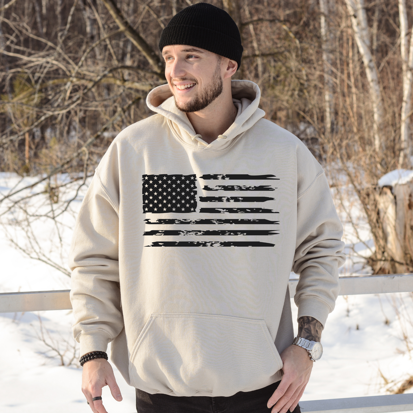 American Flag - Unisex Hoodie