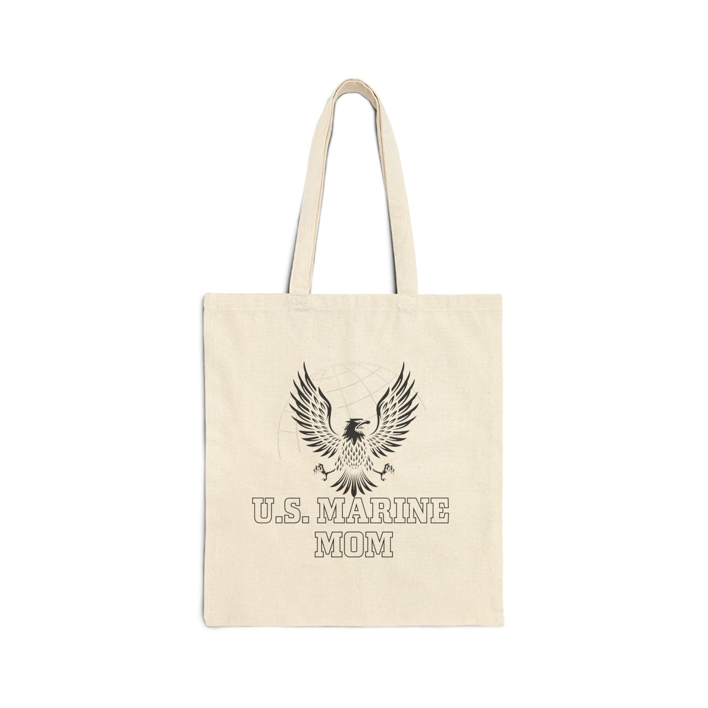 U.S. Marine Mom - Cotton Canvas Tote Bag