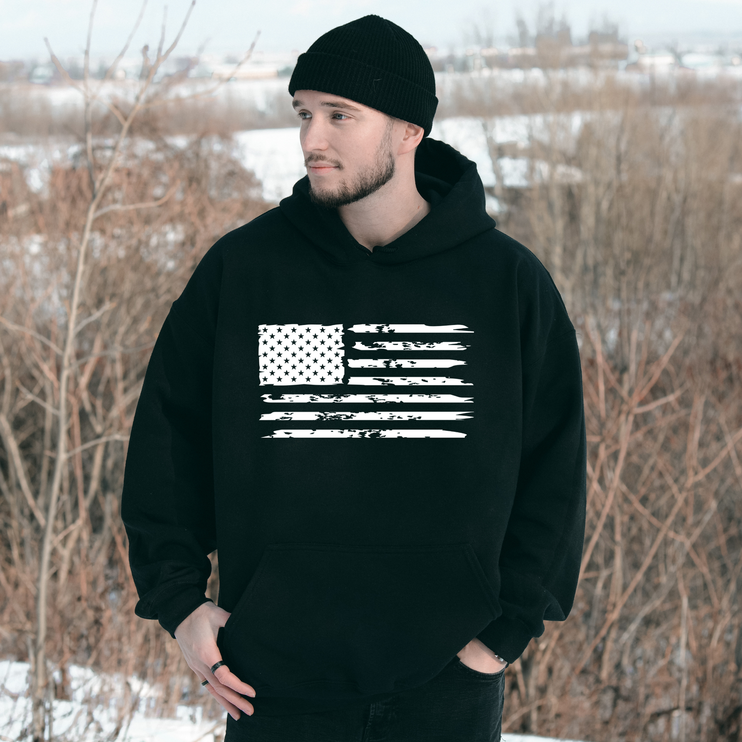 American Flag - Unisex Hoodie