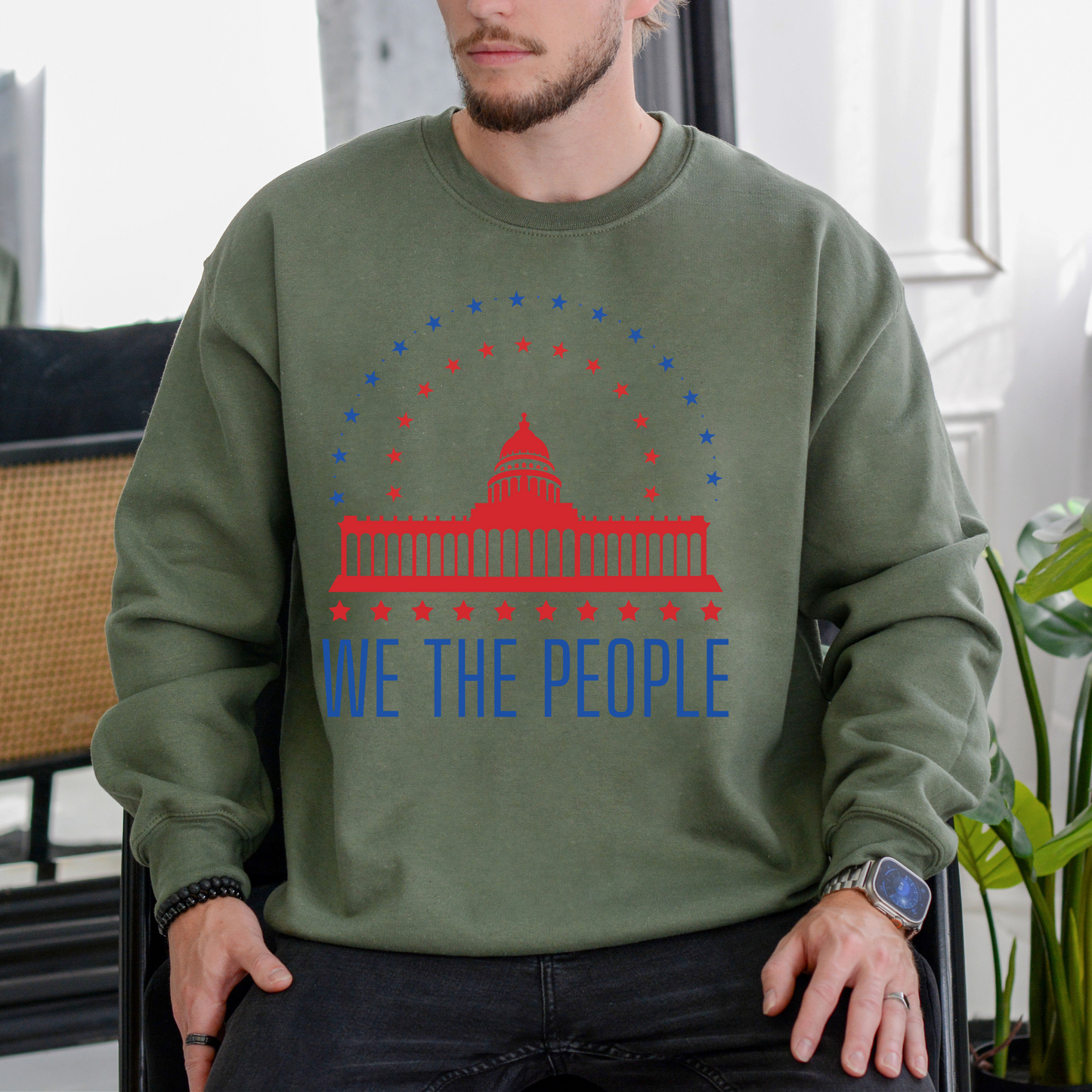 We The People's House - Unisex Crewneck Sweatshirt