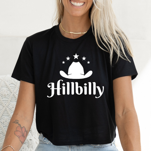 Hillbilly - Women's Flowy Cropped Tee