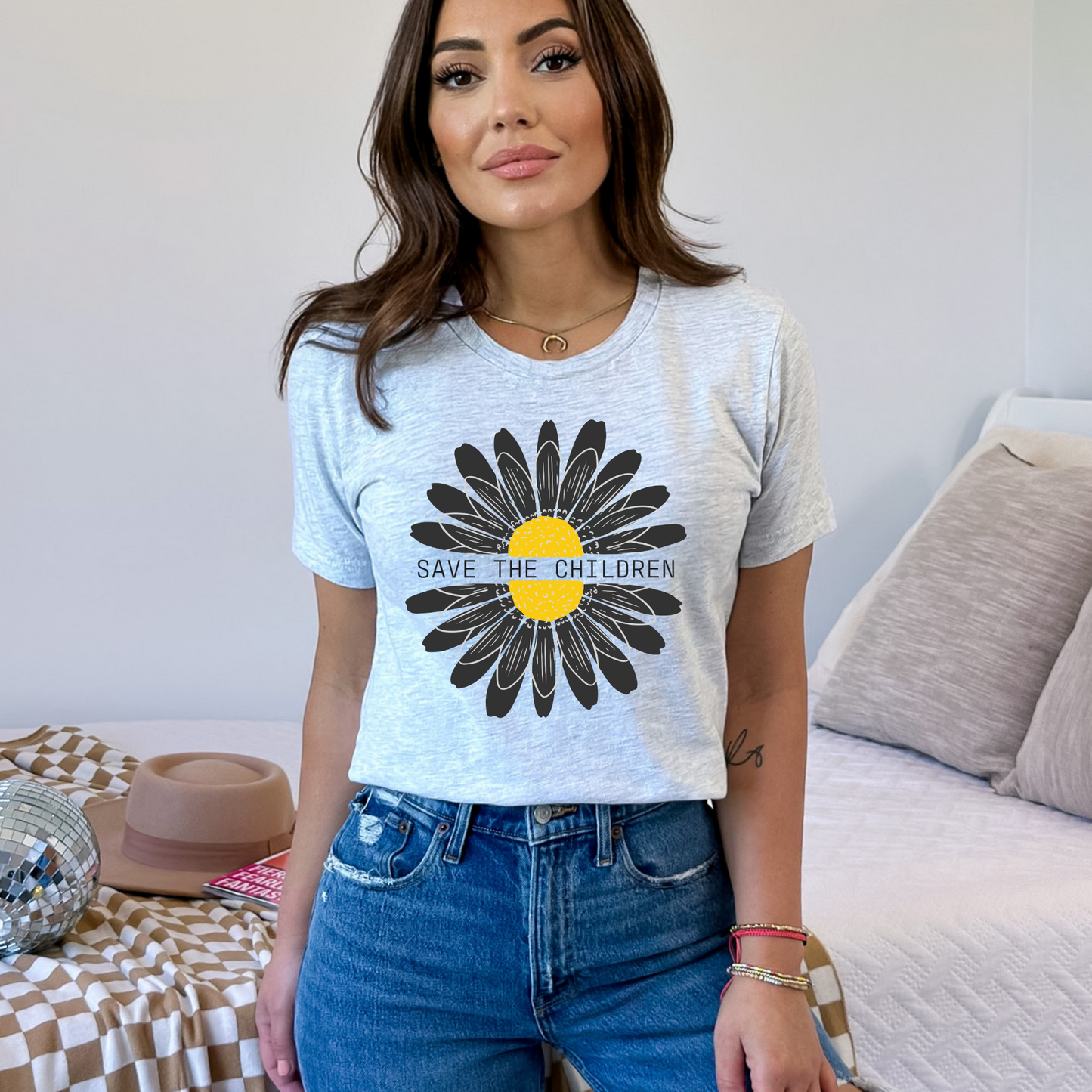 Save The Children Sunflower - Unisex Jersey Tee
