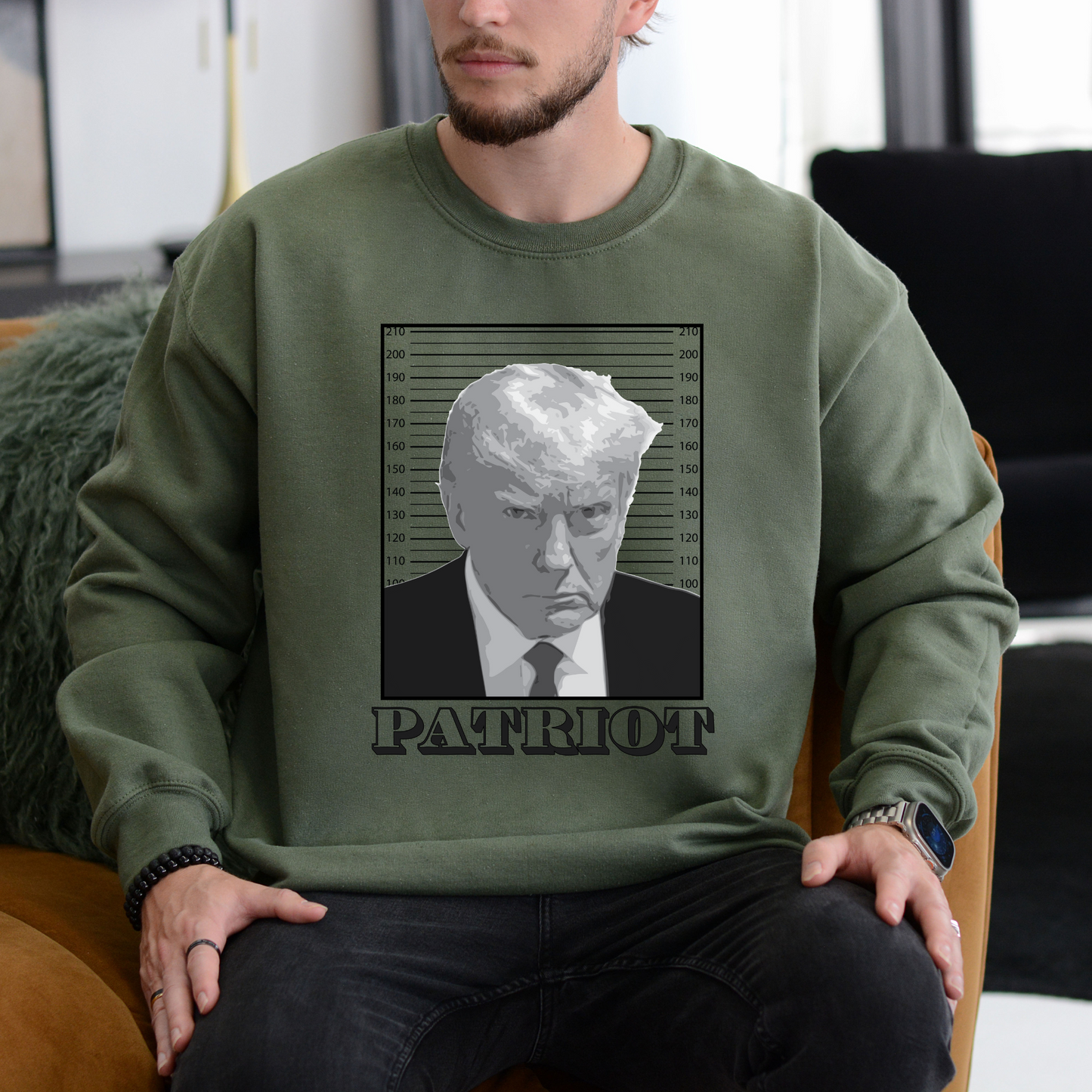 Trump Mugshot Patriot - Unisex Crewneck Sweatshirt