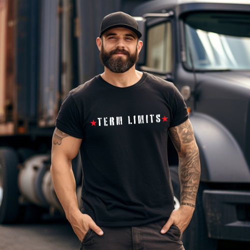 Term Limits Red Stars - Classic Heavyweight T-Shirt