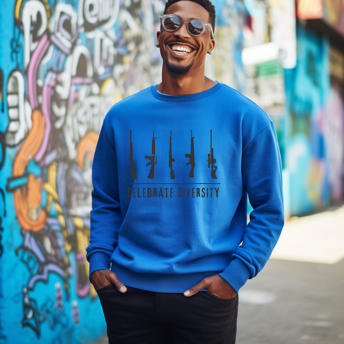 Celebrate Diversity 2A - Unisex Crewneck Sweatshirt