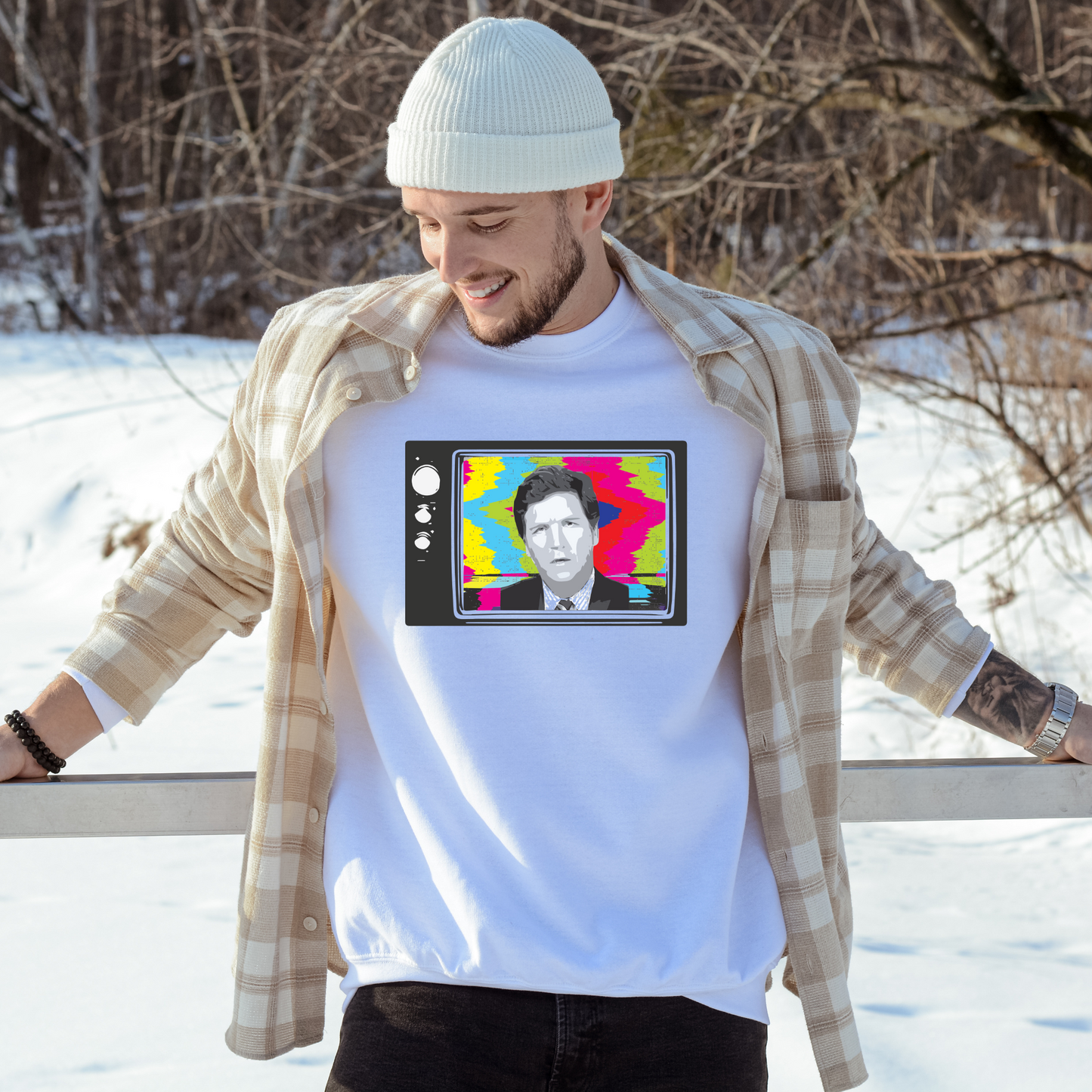 Tucker Retro TV - Unisex Crewneck Sweatshirt