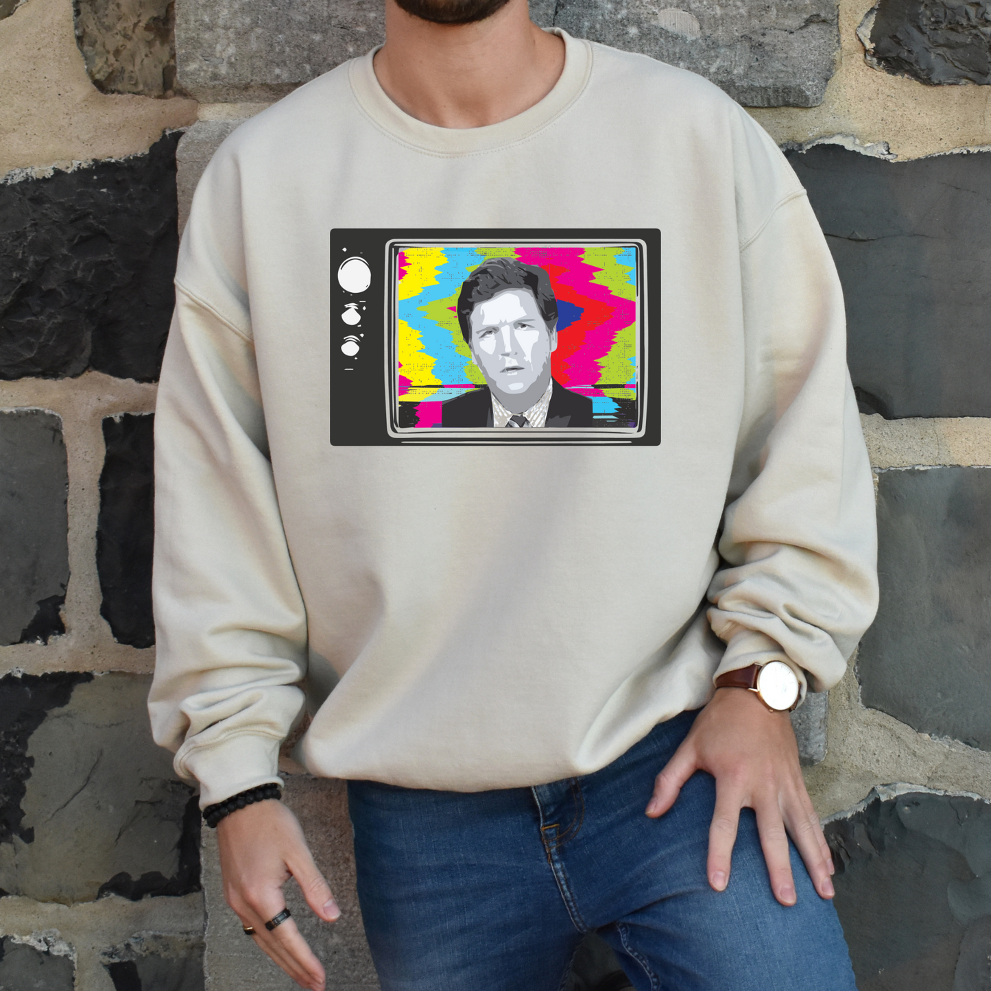 Tucker Retro TV - Unisex Crewneck Sweatshirt