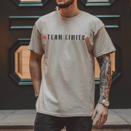 Term Limits Red Stars - Classic Heavyweight T-Shirt