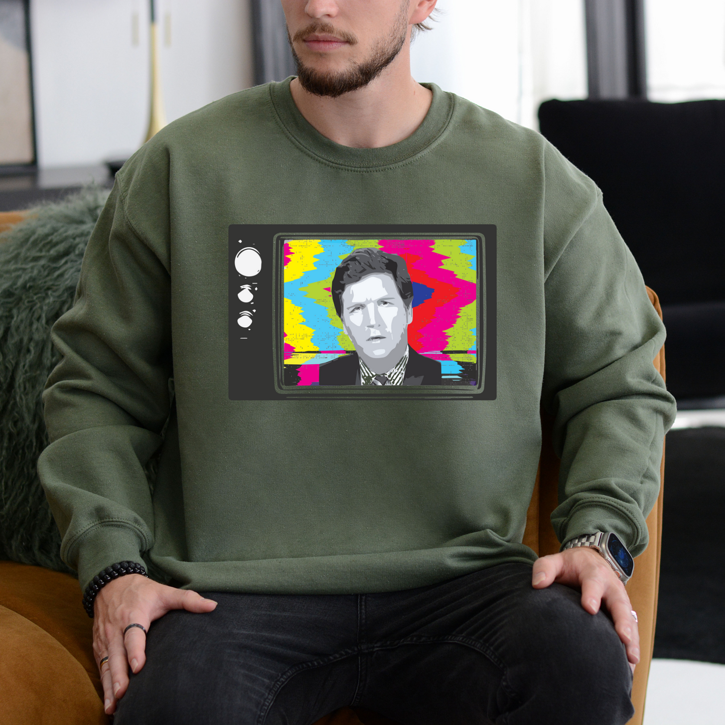 Tucker Retro TV - Unisex Crewneck Sweatshirt