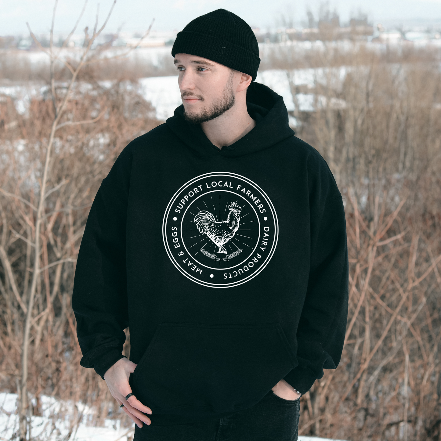Support Local Farmers - Unisex Hoodie