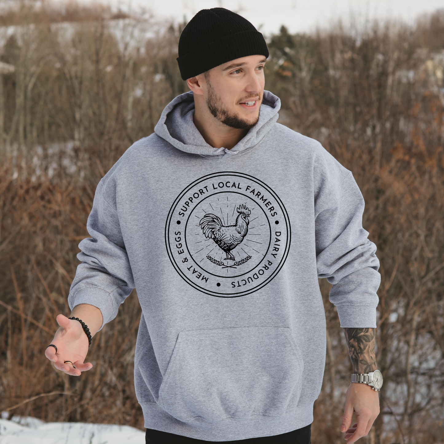 Support Local Farmers - Unisex Hoodie