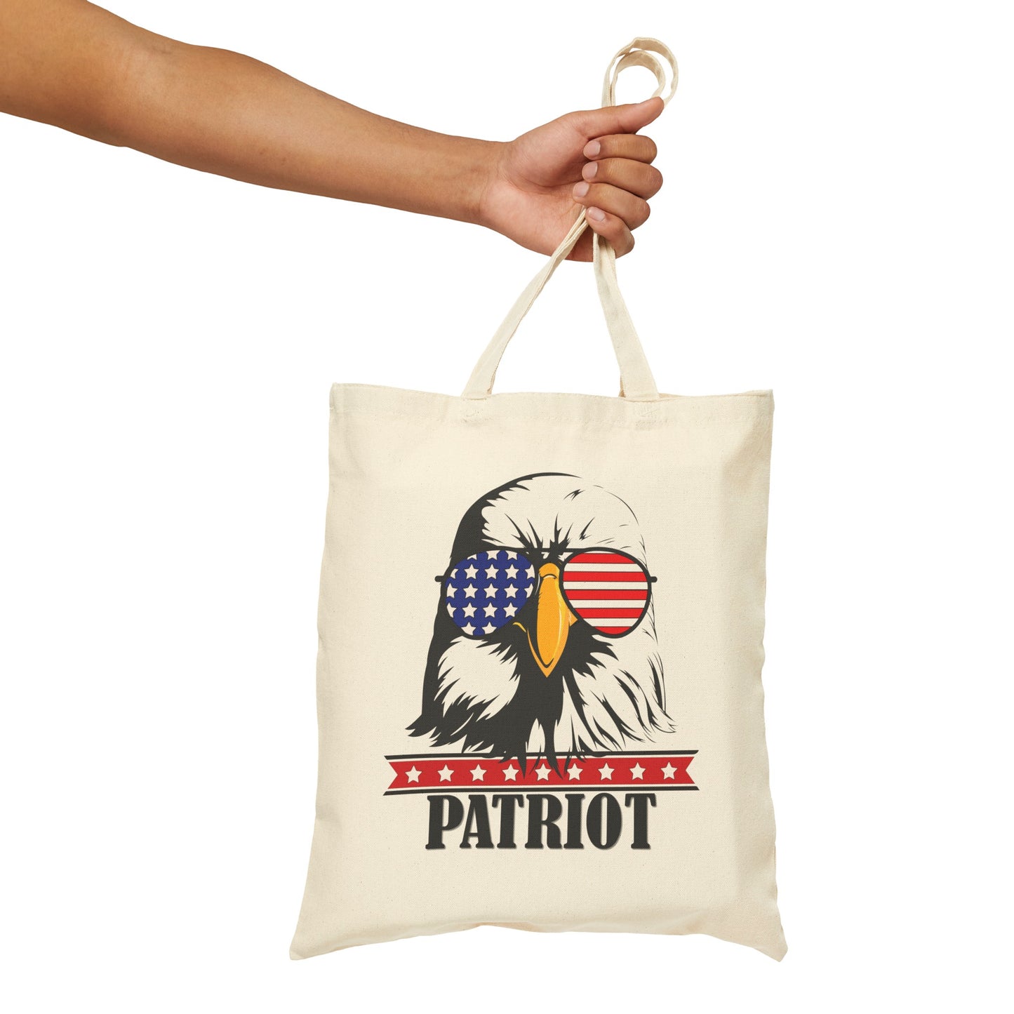 Patriot Eagle - Cotton Canvas Tote Bag