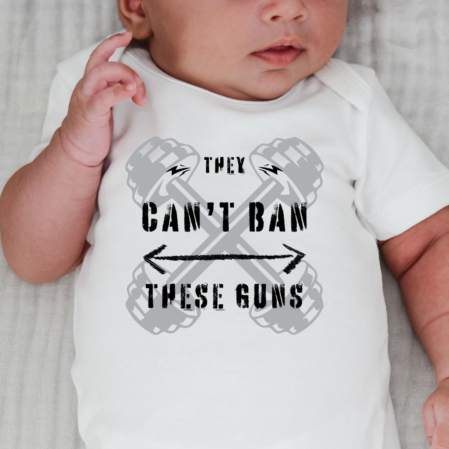 Can't Ban These Guns - Baby Onesie