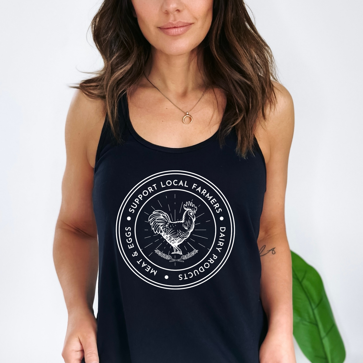 Support Local Farmers - Women's Racerback Tank