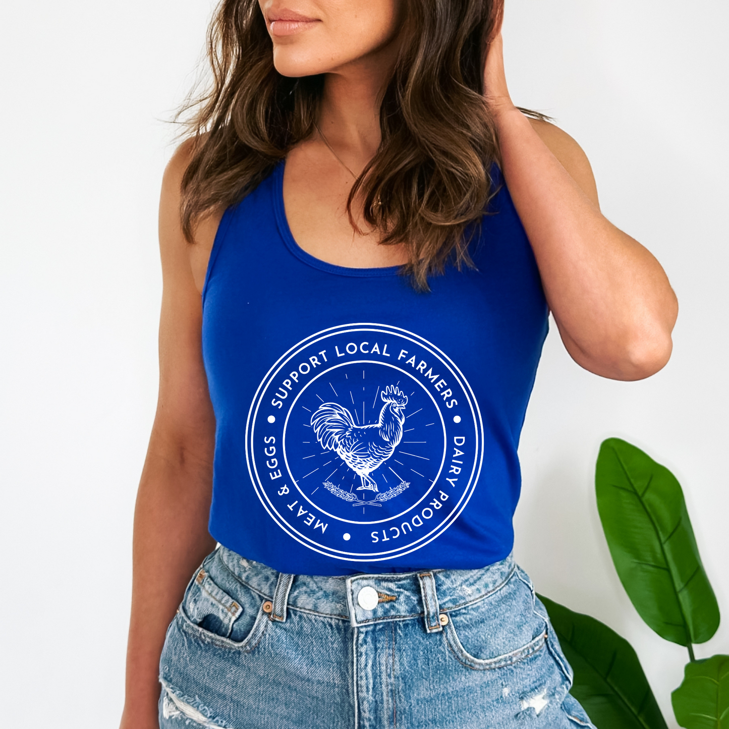Support Local Farmers - Women's Racerback Tank