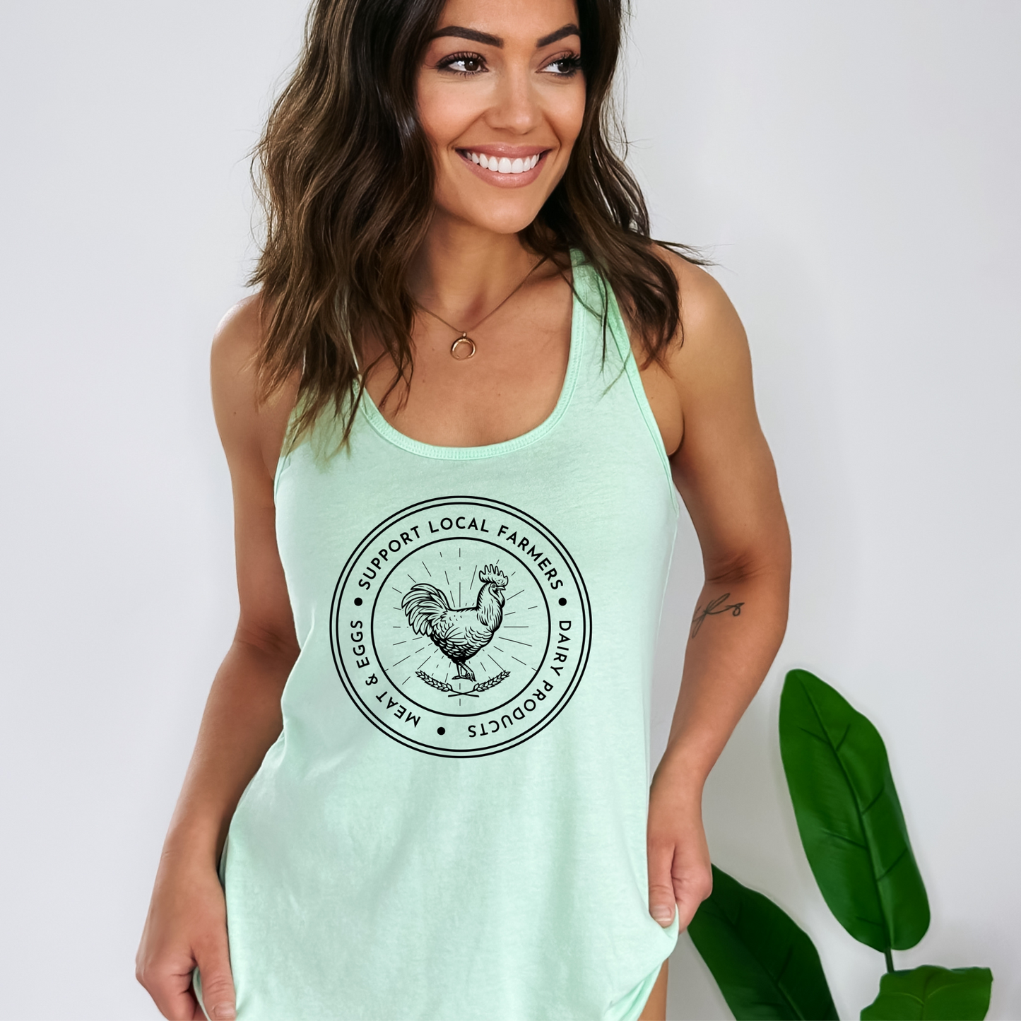 Support Local Farmers - Women's Racerback Tank