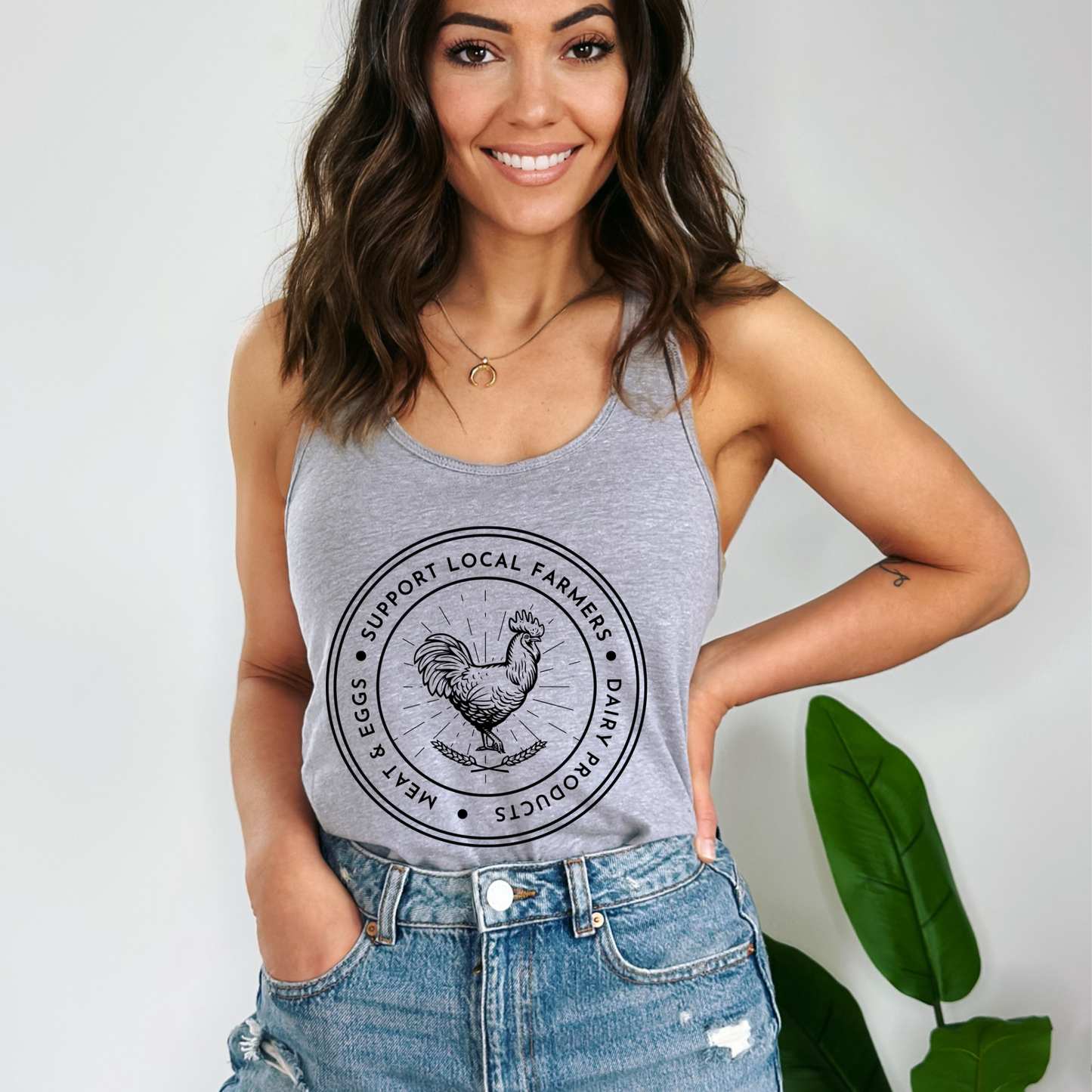 Support Local Farmers - Women's Racerback Tank