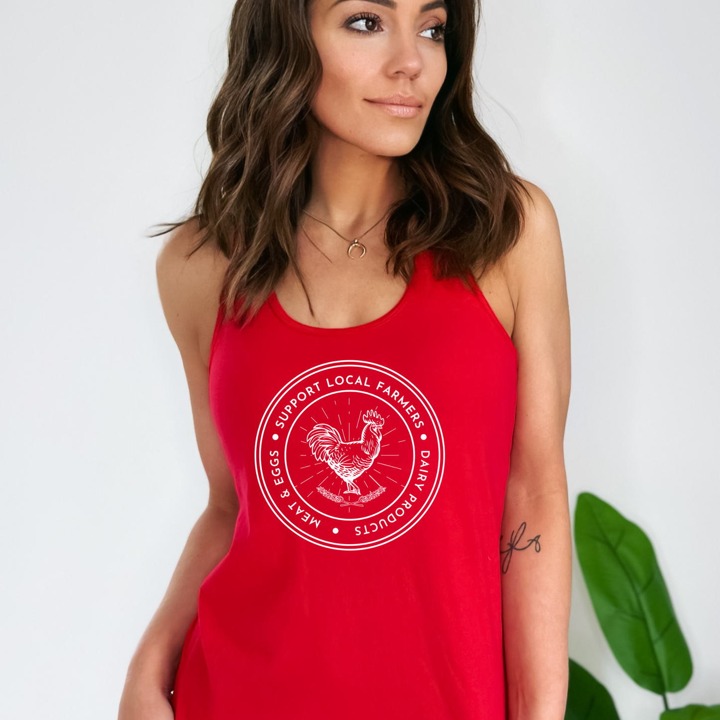 Support Local Farmers - Women's Racerback Tank