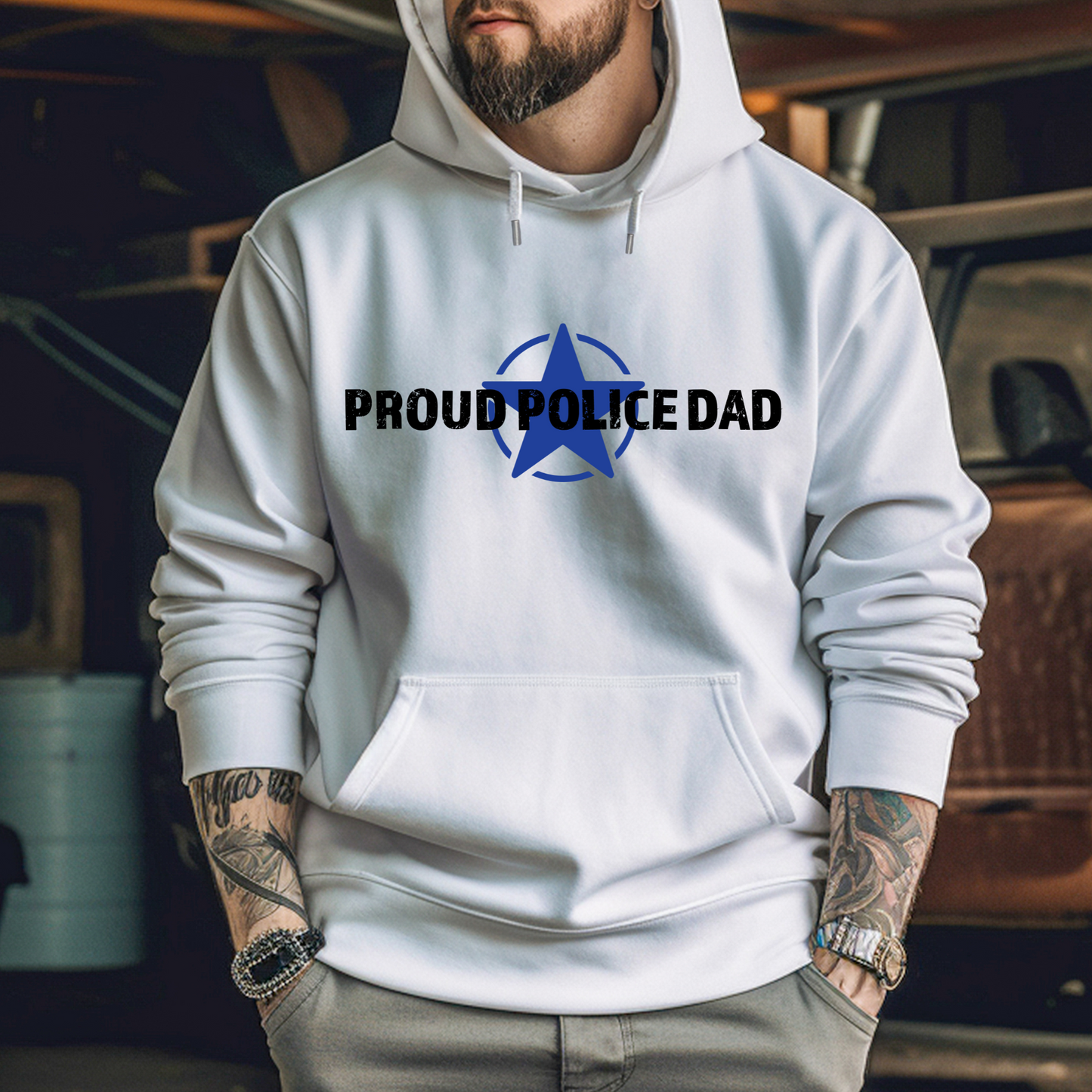 Proud Police Dad - Unisex Hoodie