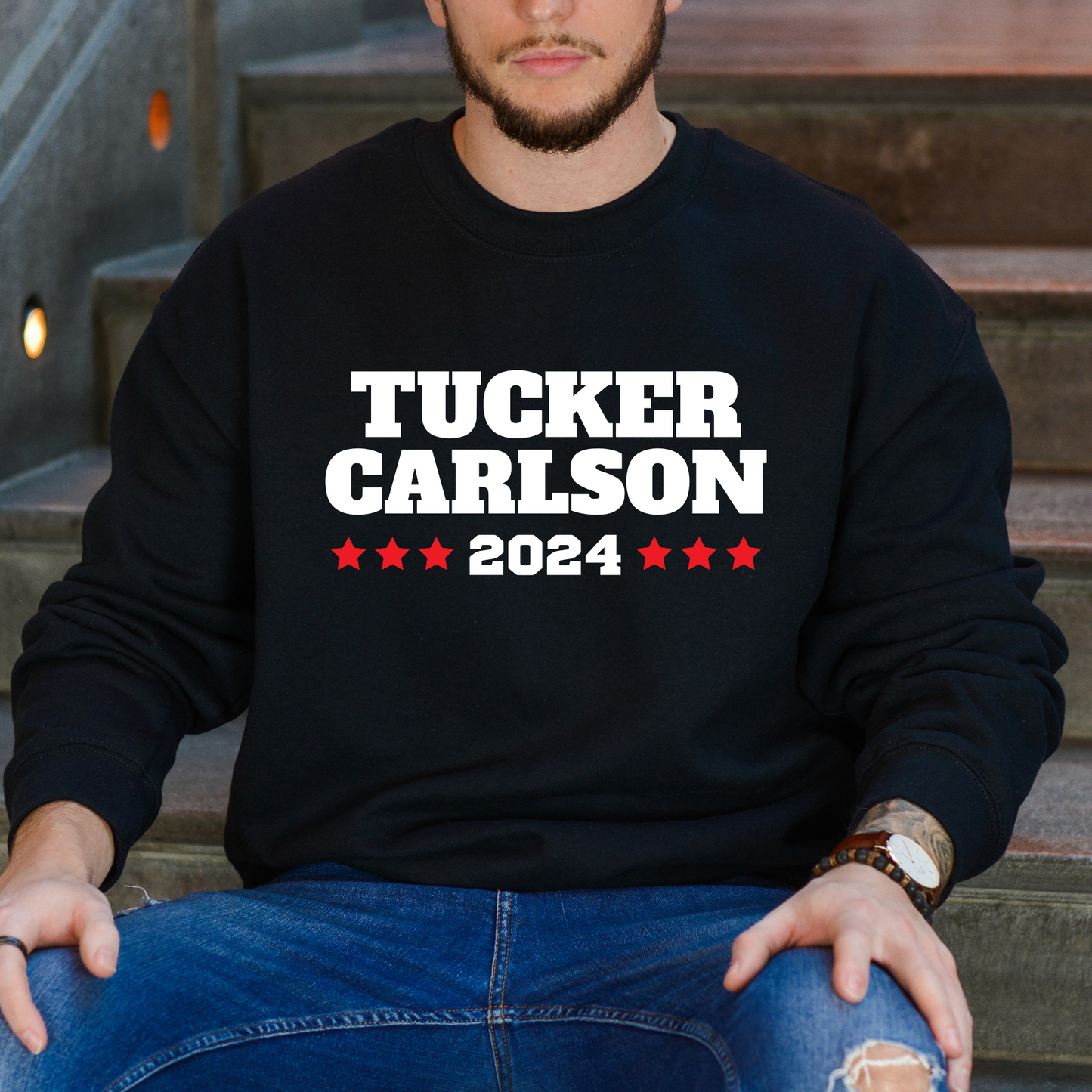Tucker Carlson 2024 - Unisex Crewneck Sweatshirt