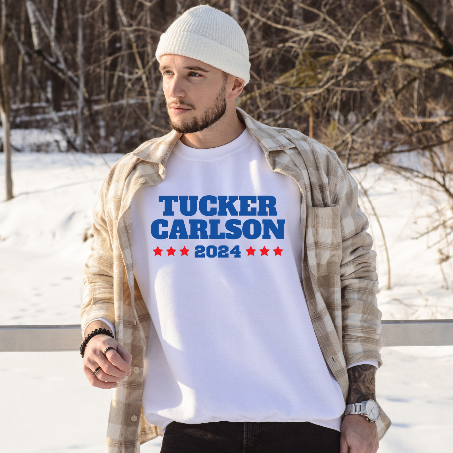 Tucker Carlson 2024 - Unisex Crewneck Sweatshirt