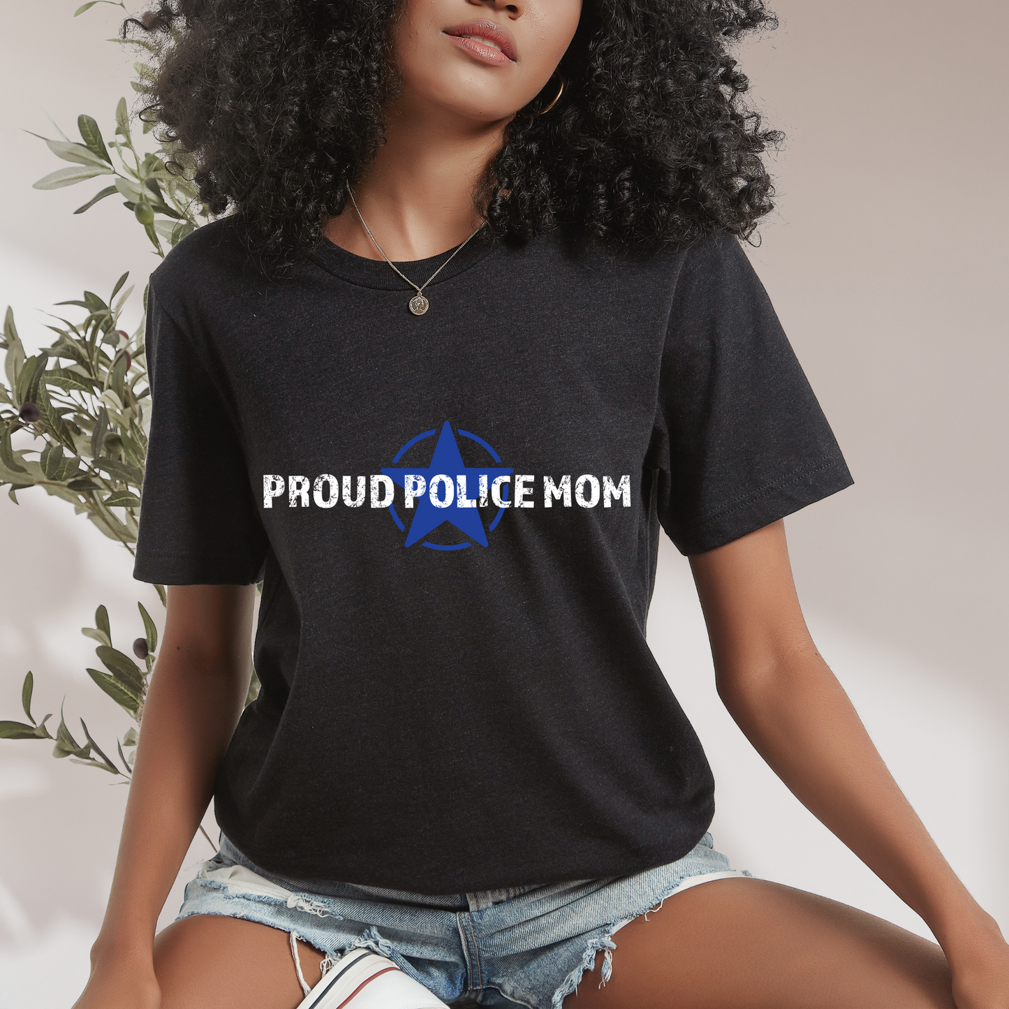 Proud Police Mom - Unisex Jersey Tee