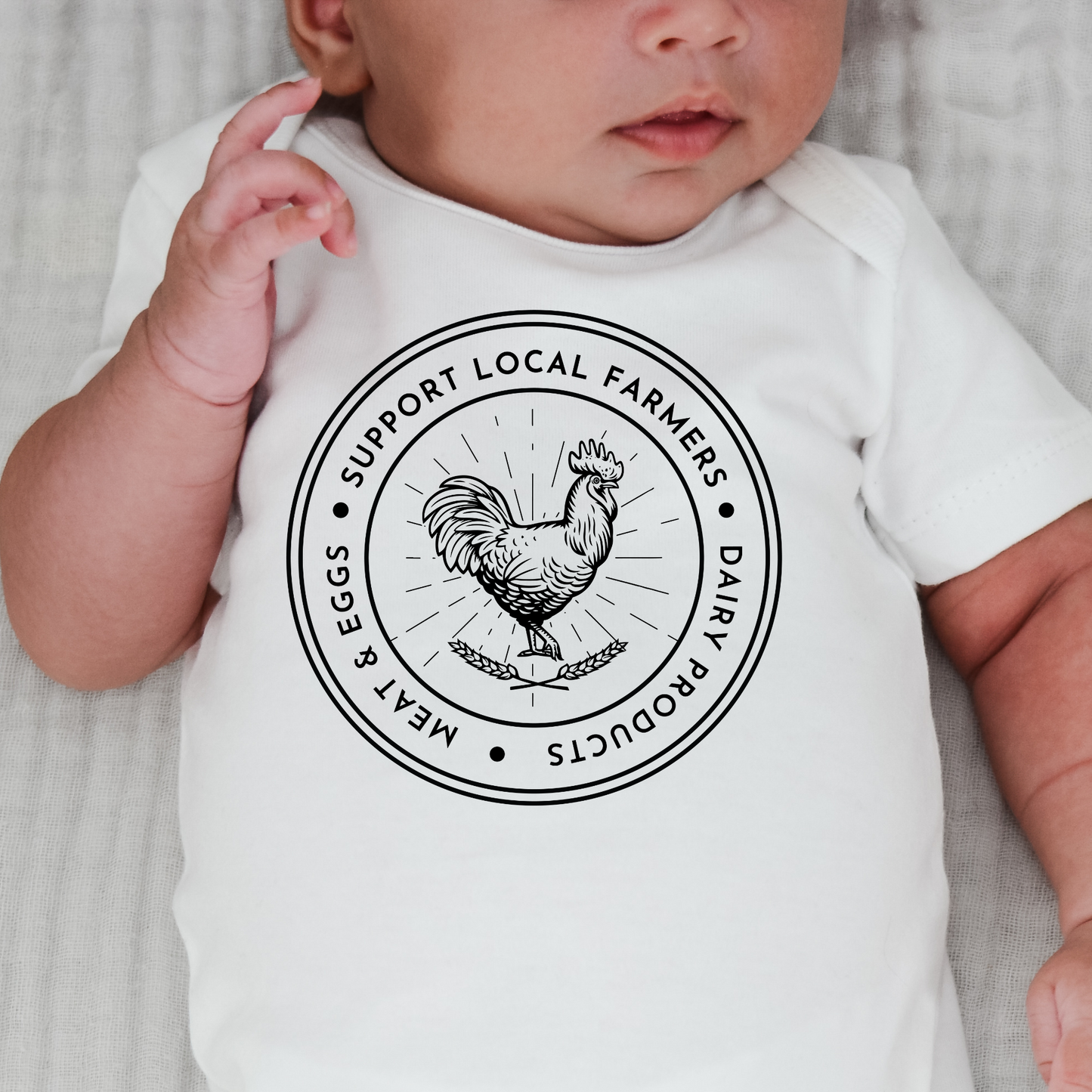 Support Local Farms - Baby Onesie