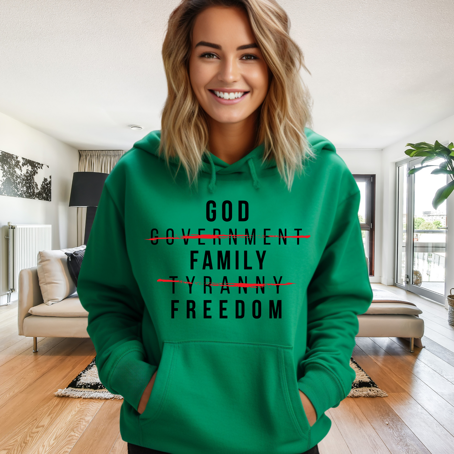 God Family Freedom - Unisex Hoodie