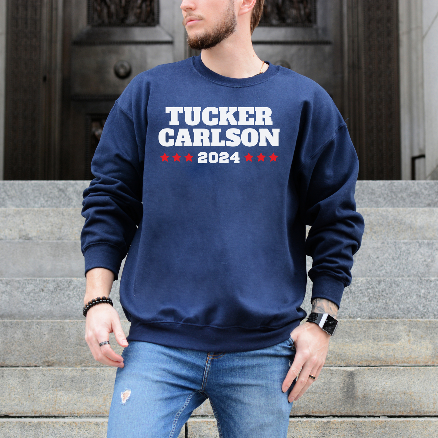 Tucker Carlson 2024 - Unisex Crewneck Sweatshirt