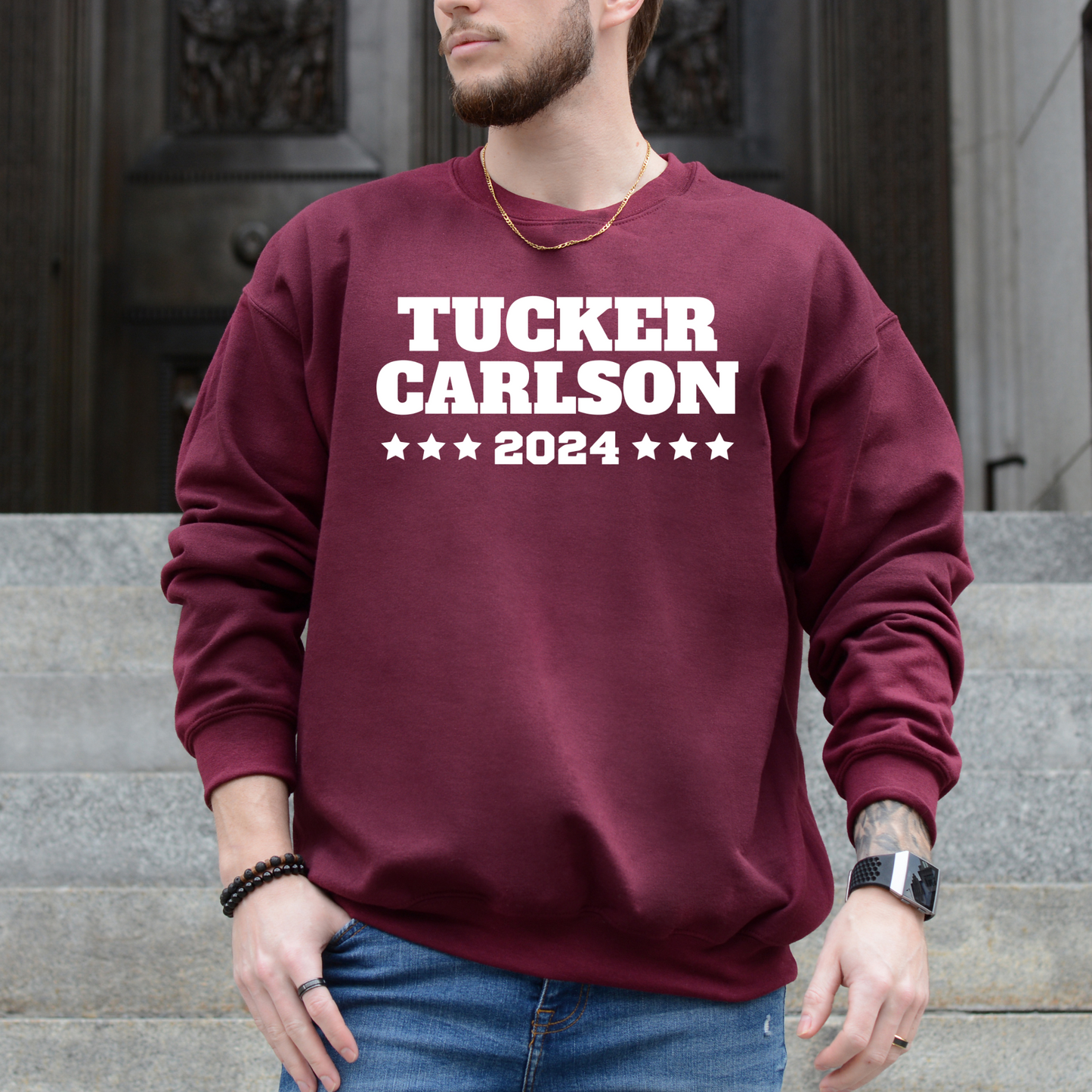 Tucker Carlson 2024 - Unisex Crewneck Sweatshirt