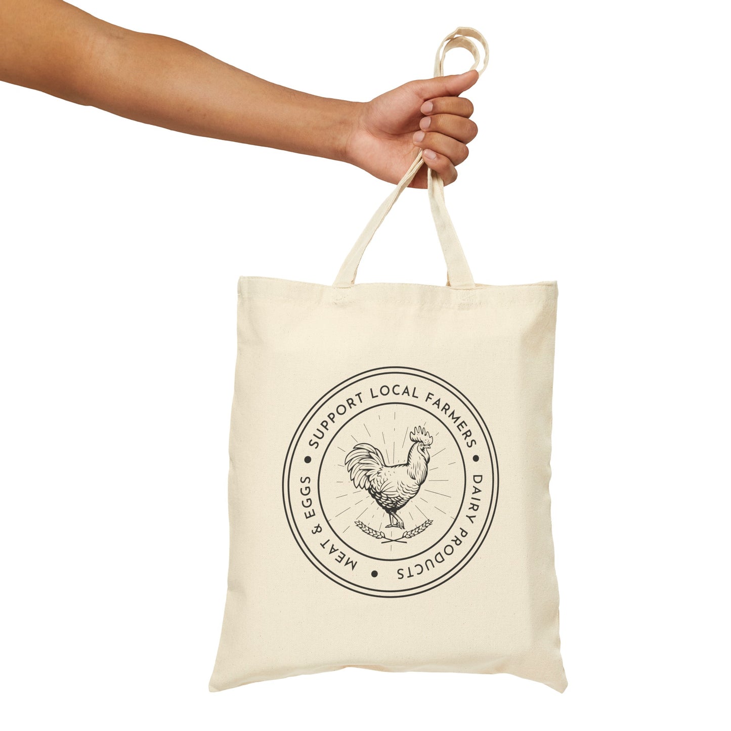 Support Farmers - Cotton Canvas Tote Bag