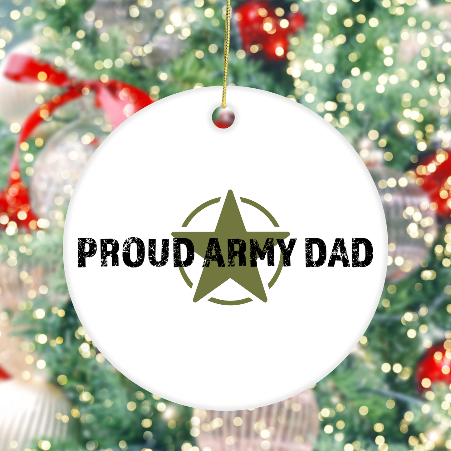 Proud Army Dad - Ceramic Ornament