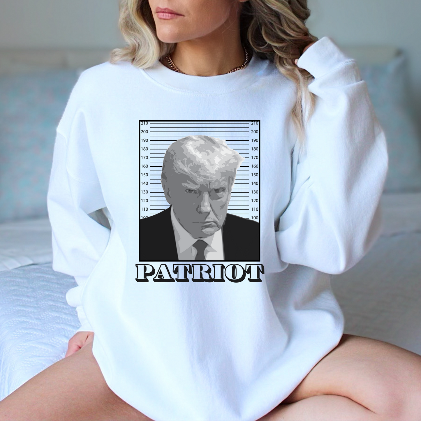 Trump Mugshot Patriot - Unisex Crewneck Sweatshirt