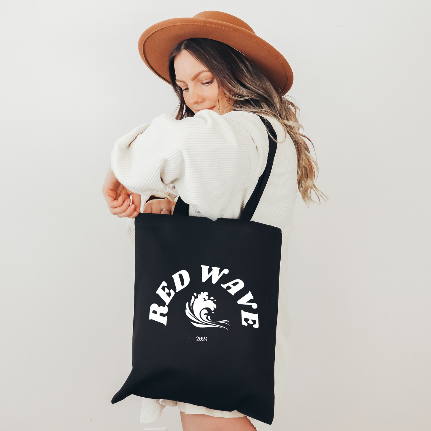 Red Wave 2024 - Cotton Canvas Tote Bag
