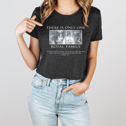 There is Only One Royal Family - Women's Flowy Cropped Tee