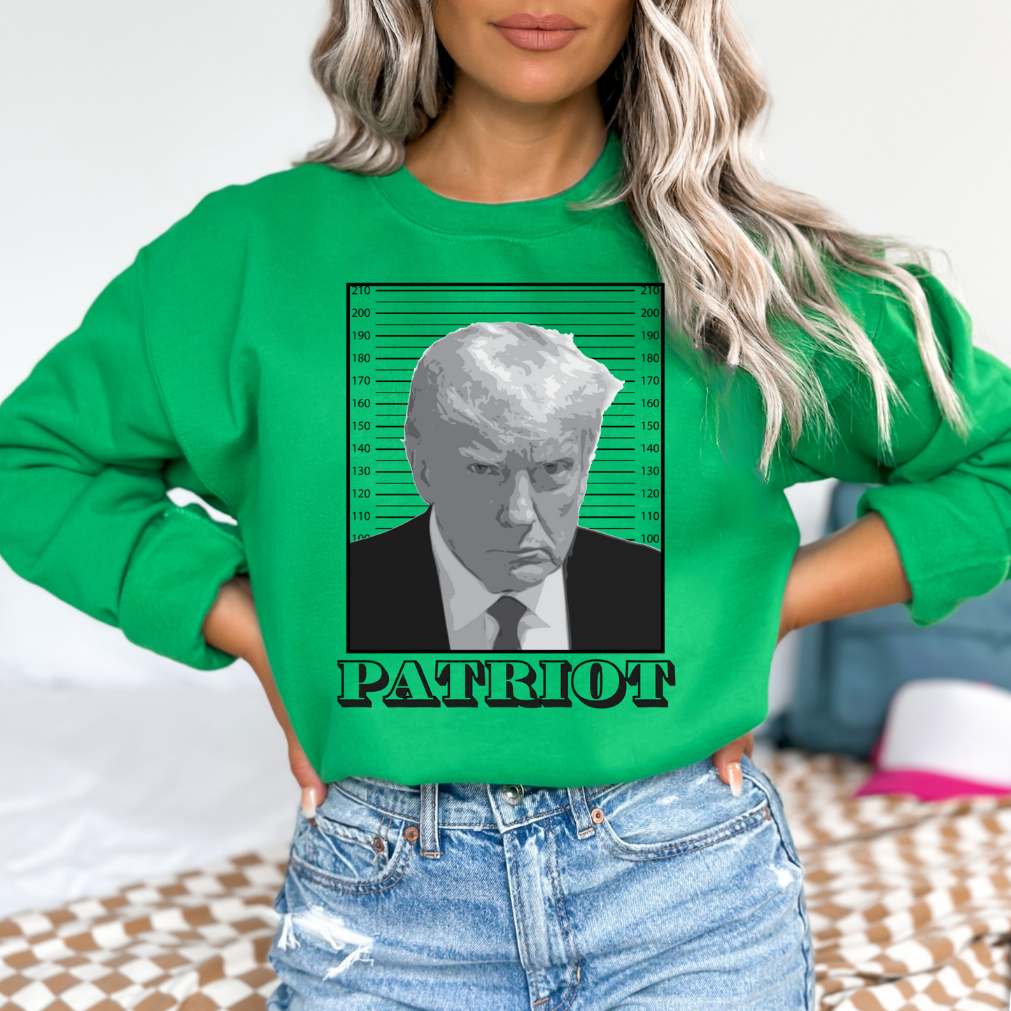 Trump Mugshot Patriot - Unisex Crewneck Sweatshirt