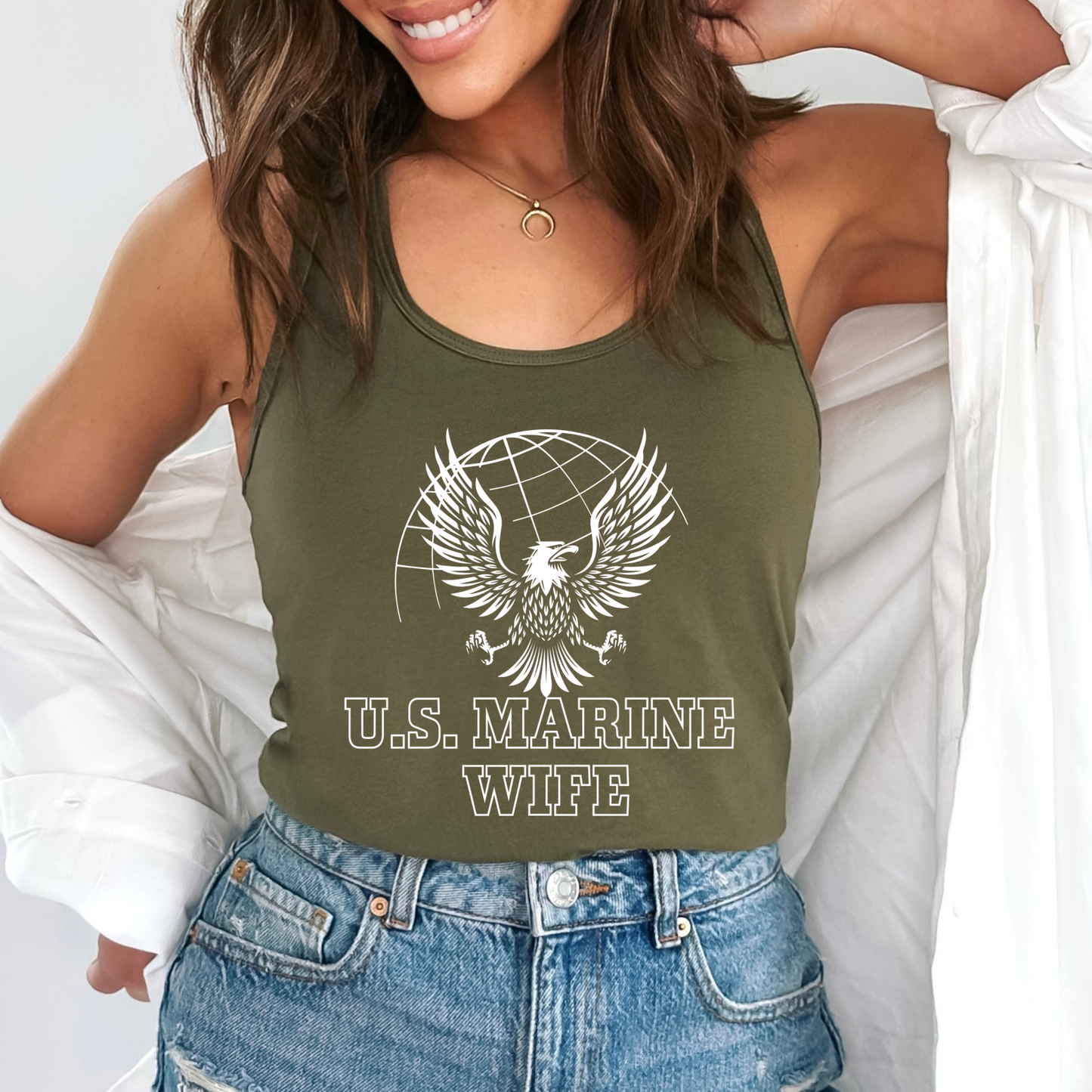 U.S. Marine Wife - Women's Racerback Tank