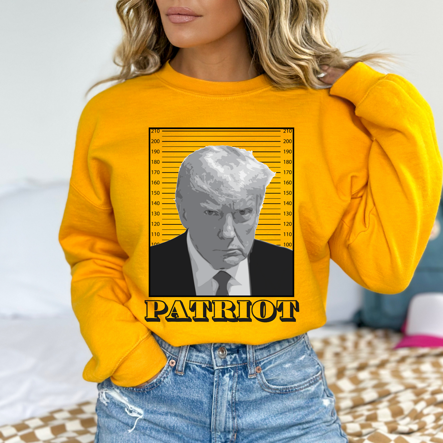 Trump Mugshot Patriot - Unisex Crewneck Sweatshirt