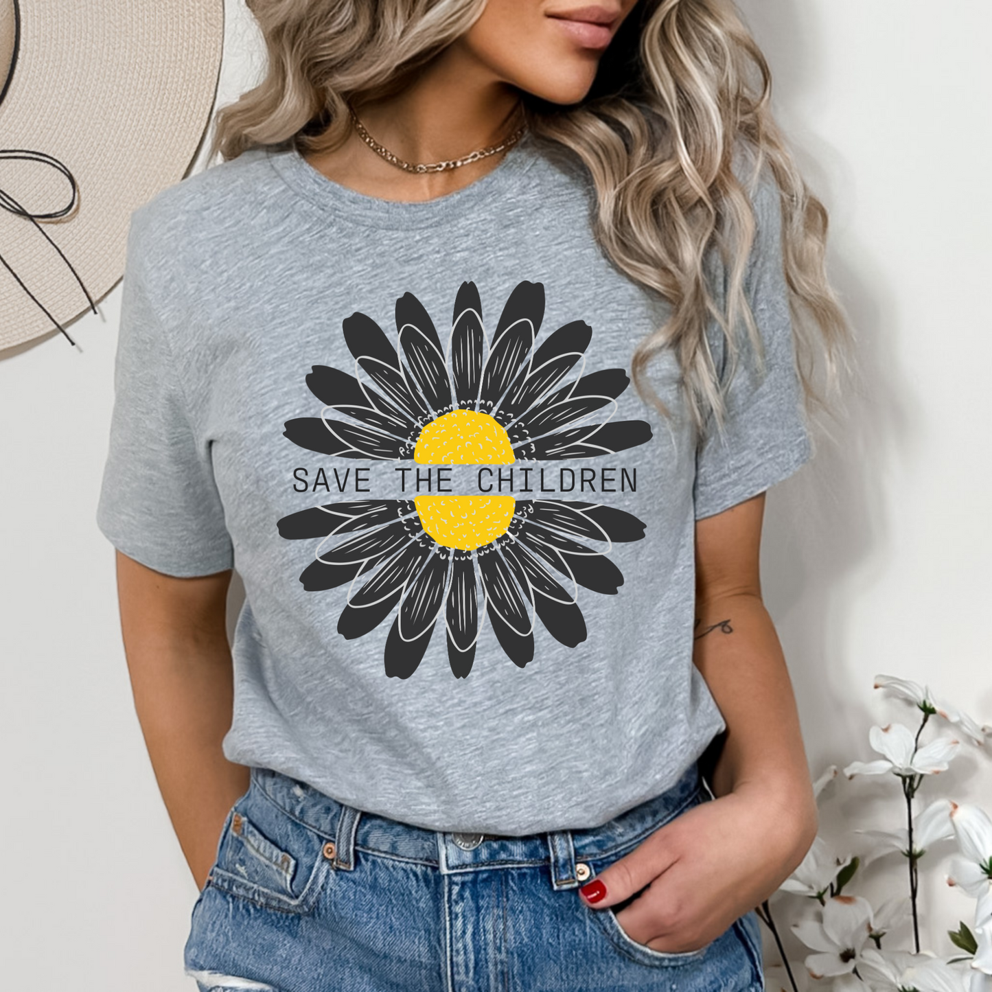 Save The Children Sunflower - Unisex Jersey Tee