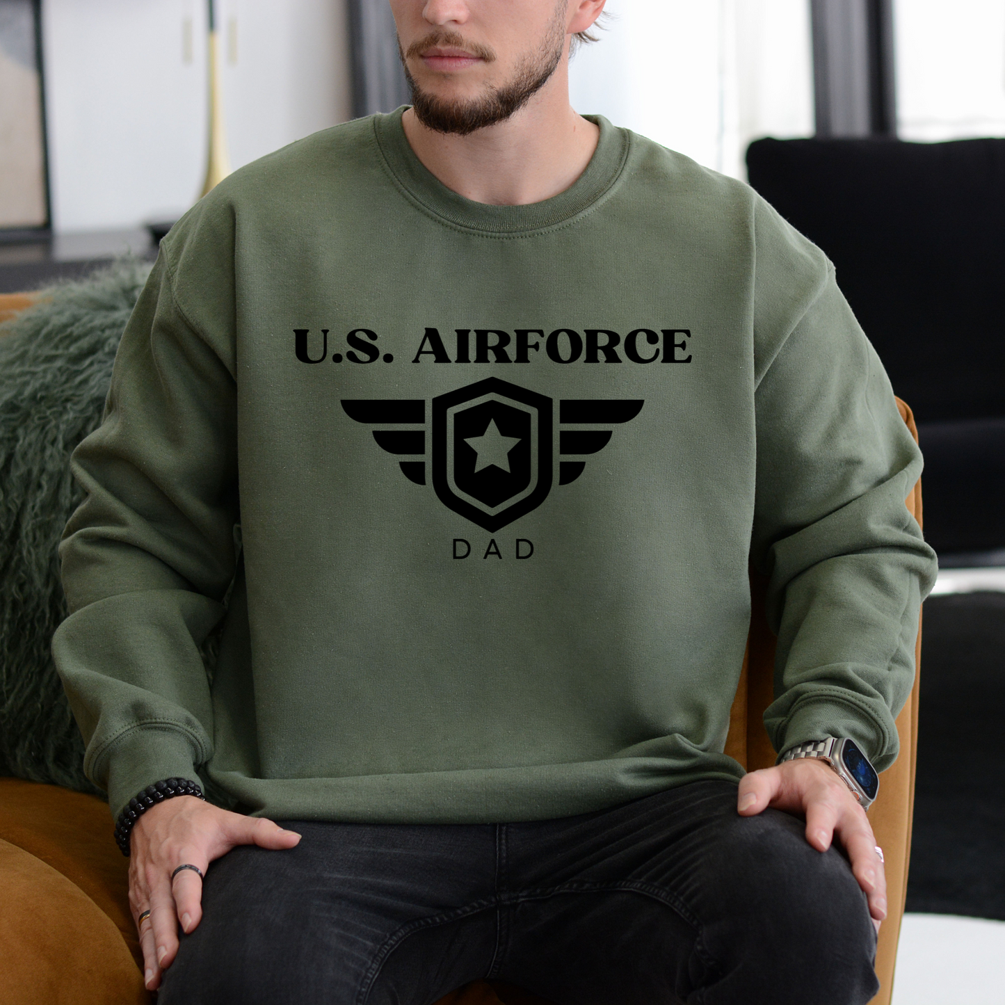 U.S. Air Force Dad - Unisex Crewneck Sweatshirt